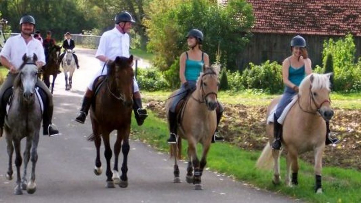 Reiter bei der Gallusmühle