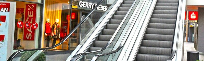 Rolltreppe im Kaufhaus